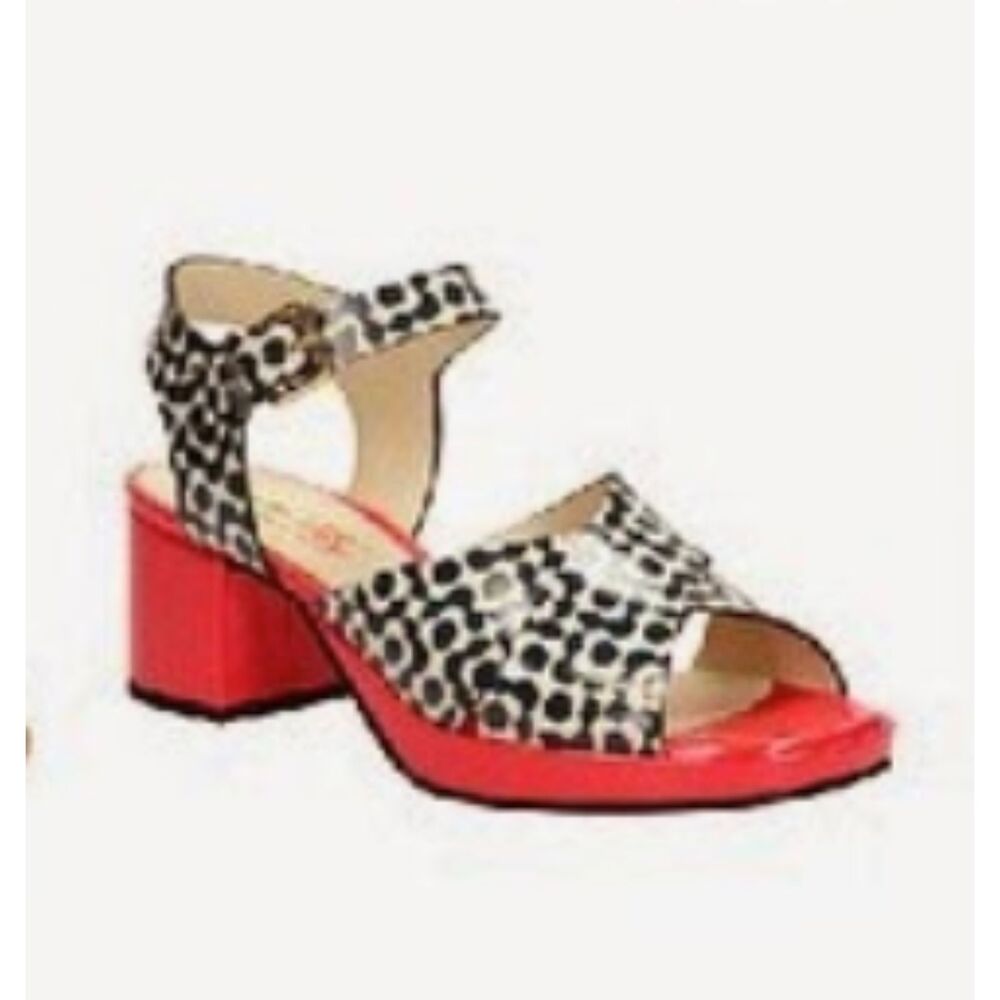 NEW Orla Kiely x Clarks block heel sandals new